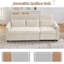Canapé innovant 2 en 1 avec canapé-lit, fauteuil inclinable réversible et dossier réglable pour des espaces de vie multifonctionnels-621181496