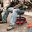 Adjustable Height Ergonomic Industrial Stool with Footrest
