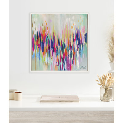 Brushstroke 154 by Jessi Raulet of Ettavee Framed Canvas Wall Art Print