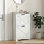 Armoire à chaussures mince pour le vestibule, armoire de rangement dissimulée pour chaussures avec 2 tiroirs rabattables