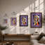 Geometric Faces Modern - Framed Print-1784749096-1784749102