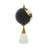 Ceramic Educational/Geographic Earth Gold Globe with Marble Base