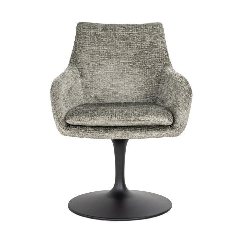 Fauteuil d'appoint Marlon, Polyester gris