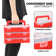 3Pcs 9 Grids Plastic Compartment Box With Adjustable Divider, Stackable Organizer Storage Container