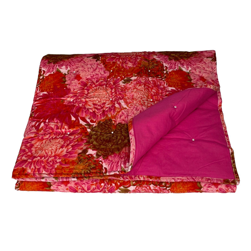 Gaen Floral Quilted Blanket