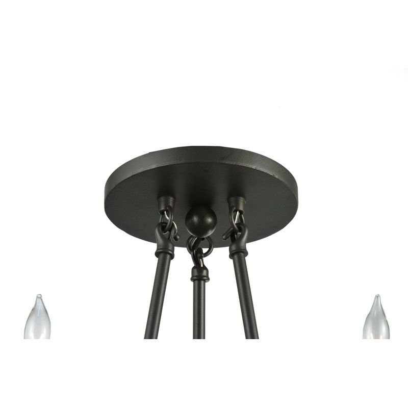 Plafonnier semi-encastré 3 lumières de style lustre 14 po