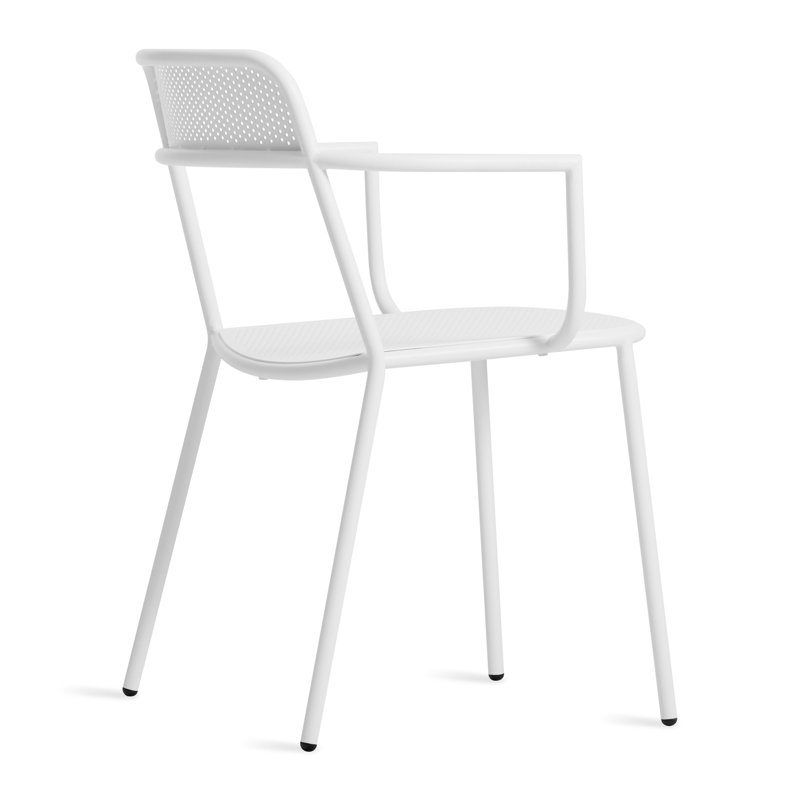 Trim Arm Chair, White