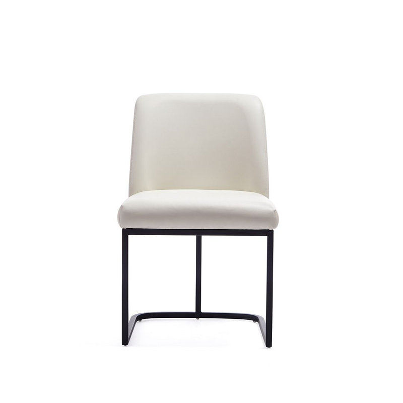 Chaise d'appoint de salle à manger Serena, Crème, crème