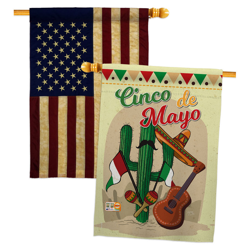 Drapeau de maison Fiesta Cinco De Mayo