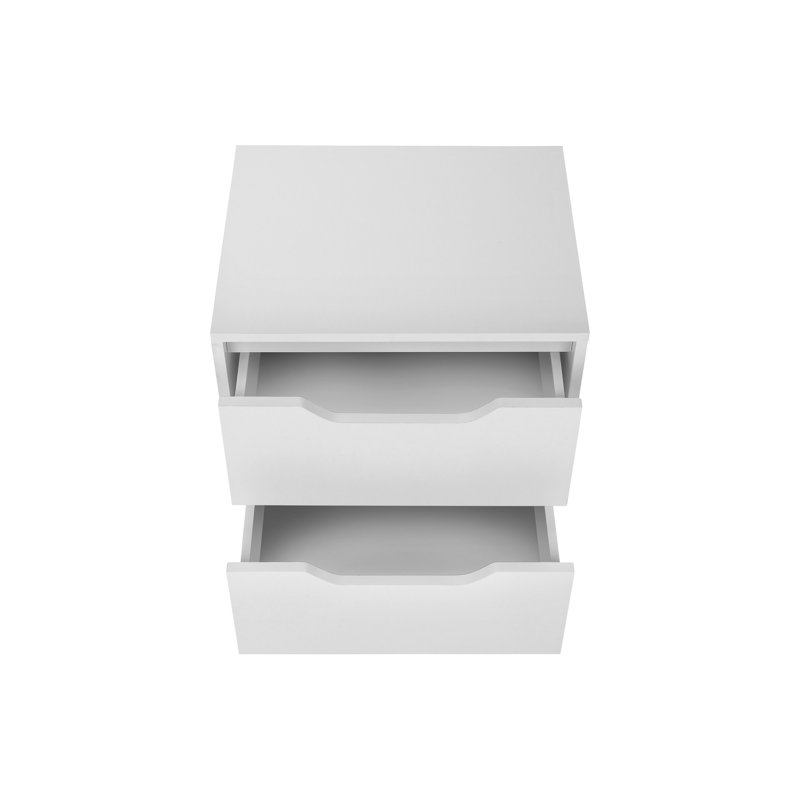 Table d'appoint (table basse incluse seulement), Blanc, Blanc