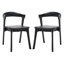 Chaise en bois et cuir Carper-70605908
