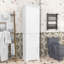 Grande armoire de rangement autoportante pour salle de bain avec tablettes réglables et tiroir-373772539