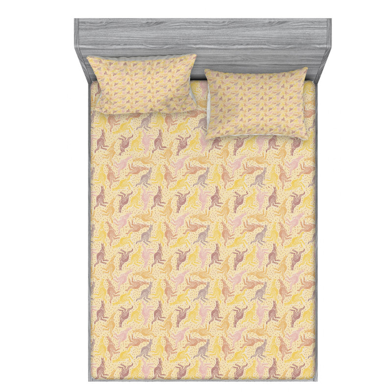 Ensemble de draps en microfibre Kangaroo, Ensemble de drap pour grand lit avec drap-housse