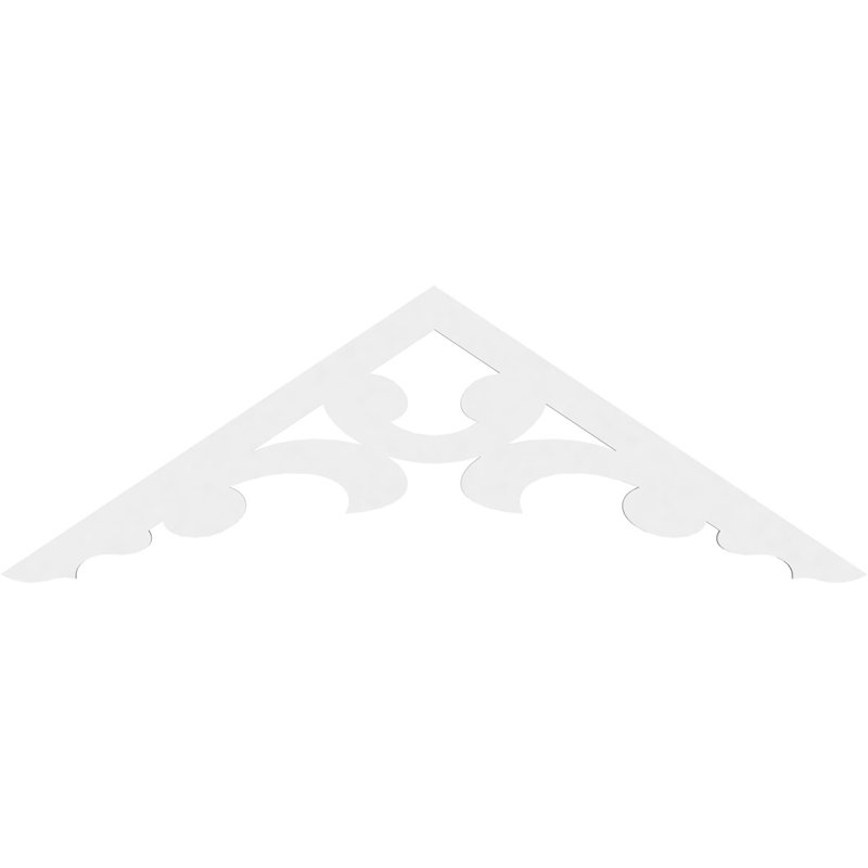 Gable en PVC de qualité architecturale Vienna, 72 po x 24 po x 1 po, 8 / 12, Plastique