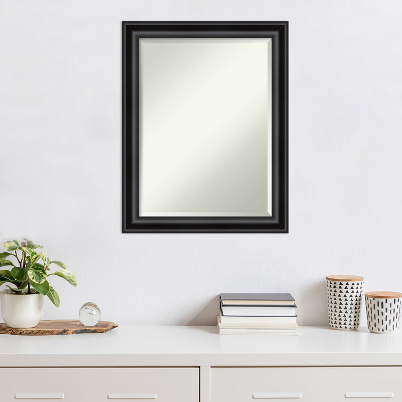 Miroir d'appoint mural en plastique Churchton, 28 po x 22 po