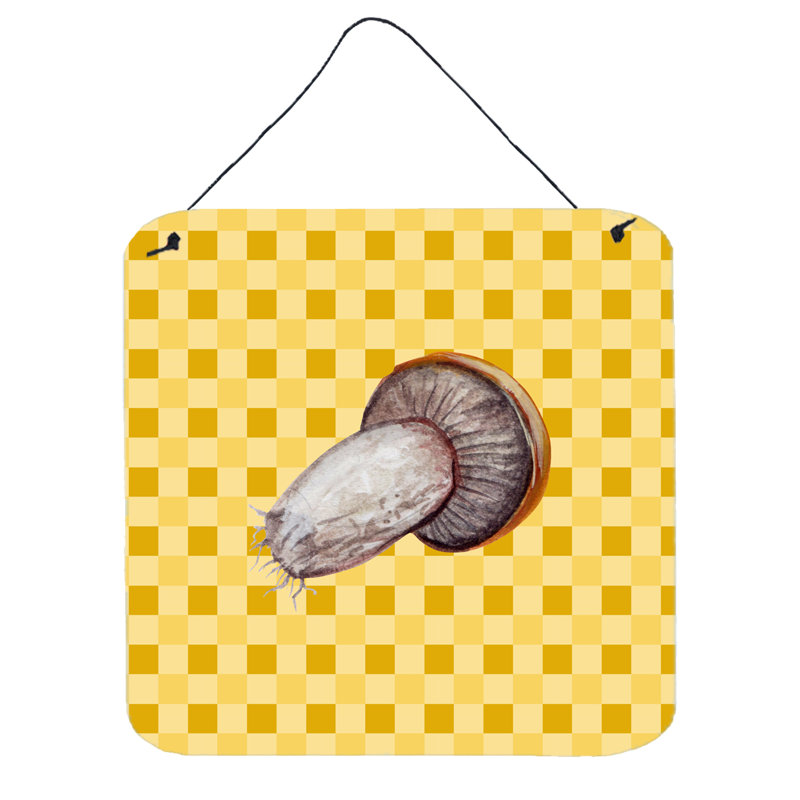 Décoration murale champignon rotkappe sur basketweave