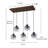 Cluster Glass Globe Waterfall Chandelier