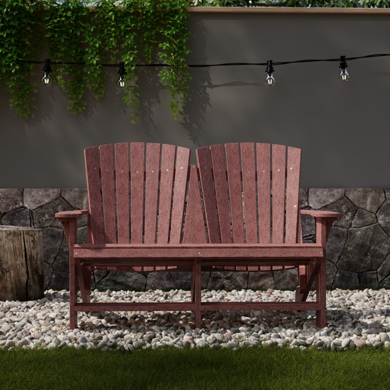 Heritage Double Adirondack Chair, Cherrywood