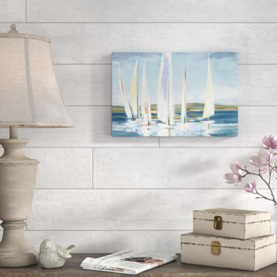 Reproduction d’art sur toile « horizon Blue » par Julia Purinton
