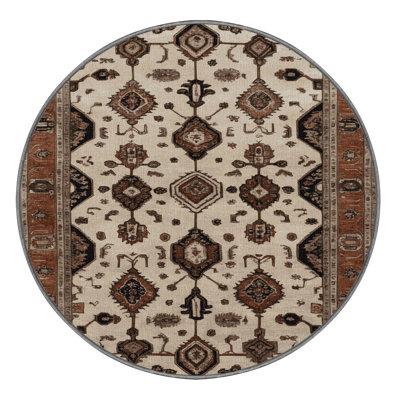 Machine Washable Persian Grey Area Rug