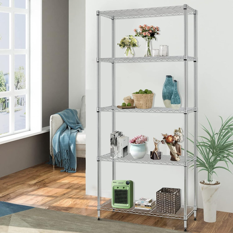 Dhrambir 24'' W Metal Shelving Unit
