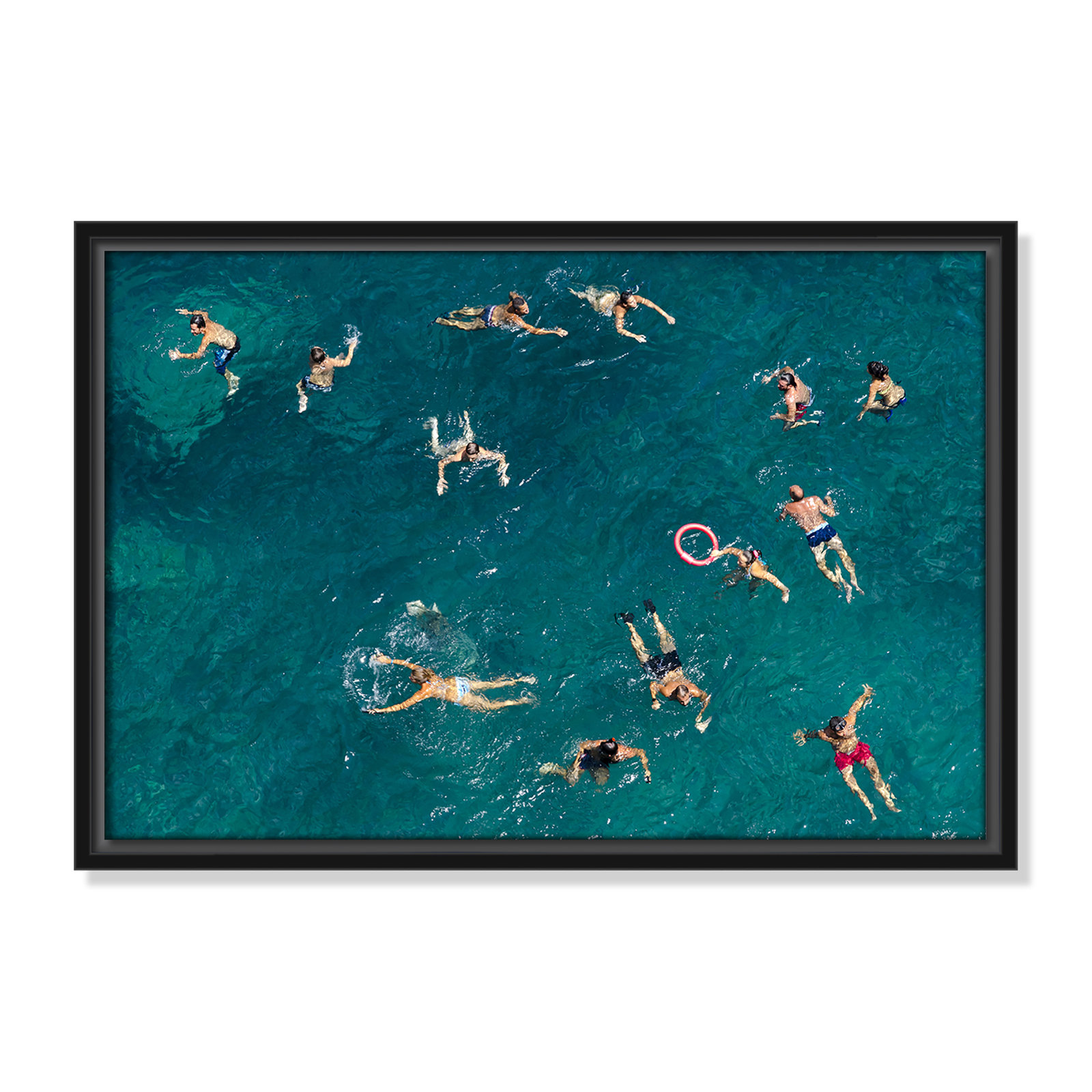 Tonti - Photograph Print, 13.5" H x 19.5" W x 2" D, Black Framed Canvas