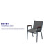 Chaise empilable robuste avec accoudoirs Aliya-727151117