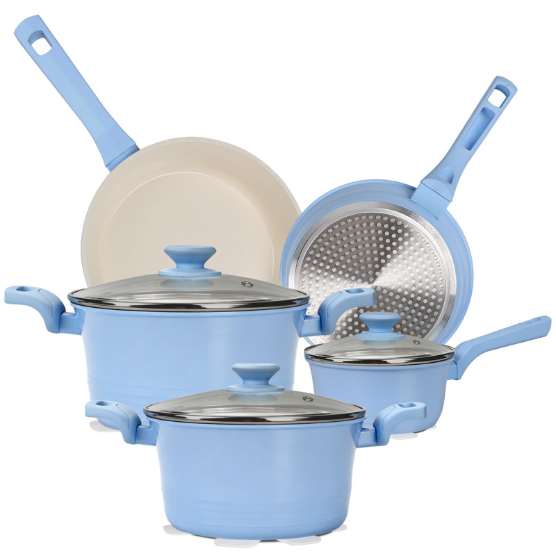 8 - Piece Non-Stick Ceramic Cookware Set