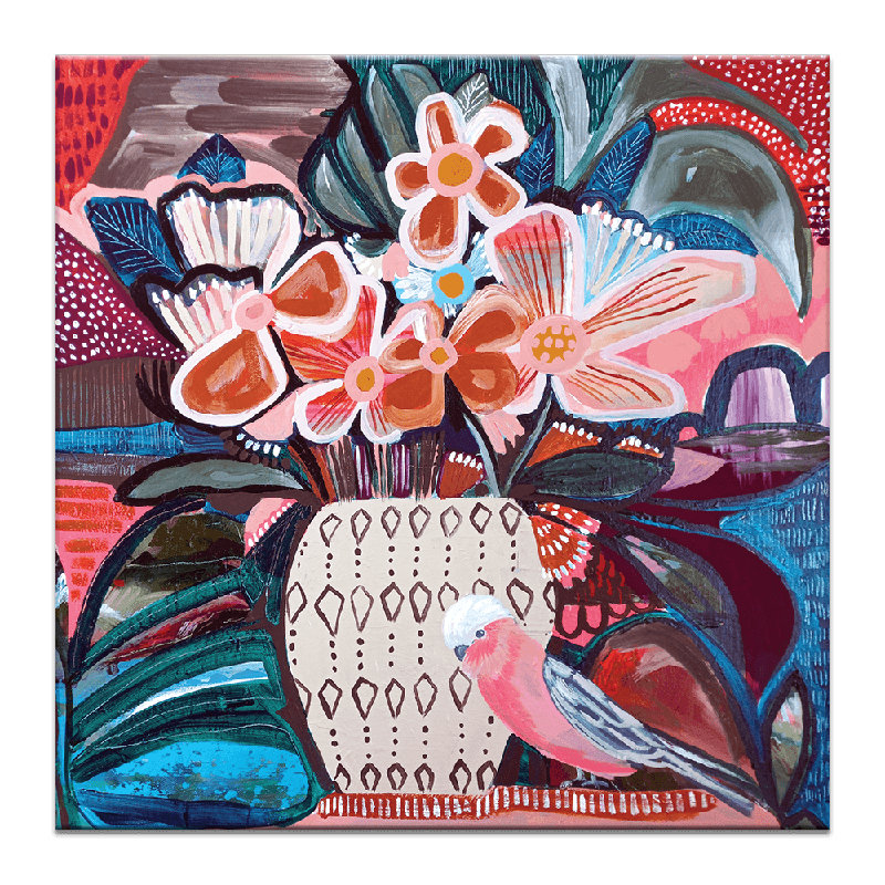 Tutti Frutti by Amanda Skye-Mulder - Painting, Wrapped Canvas, 41cm H x 41cm W x 3cm D