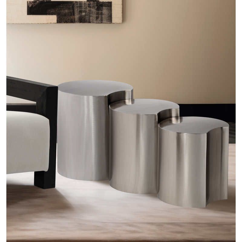 Ensemble de table de bout Ismah, Argent