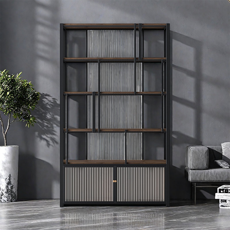 Dale, Grey, (4 Shelves) 78.7"H x 39.3"W x 11.8"D