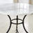 Giselle Round Marble Top Iron Base Dining Table