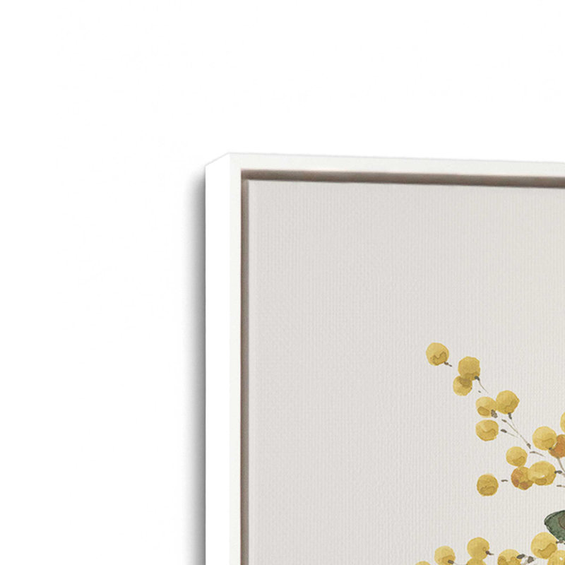 Impression sur toile Summe, Impression encadrée sans passe-partout, H 13,5 po x l 13,5 po, Blanc