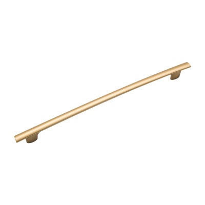 Heritage Designs Swell Bar Pull - 7-9/16" Center to Center Cabinet Pull Brushed Golden Brass - Transitional Hardware for Drawers & Cabinets