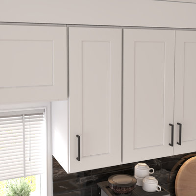Wall Kitchen Cabinet 1-Door-2 Shelves, Ready to Assemble, 12 D x 12 W x 30 H, White