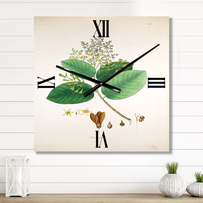 Horloge murale Botanicals III, Grand