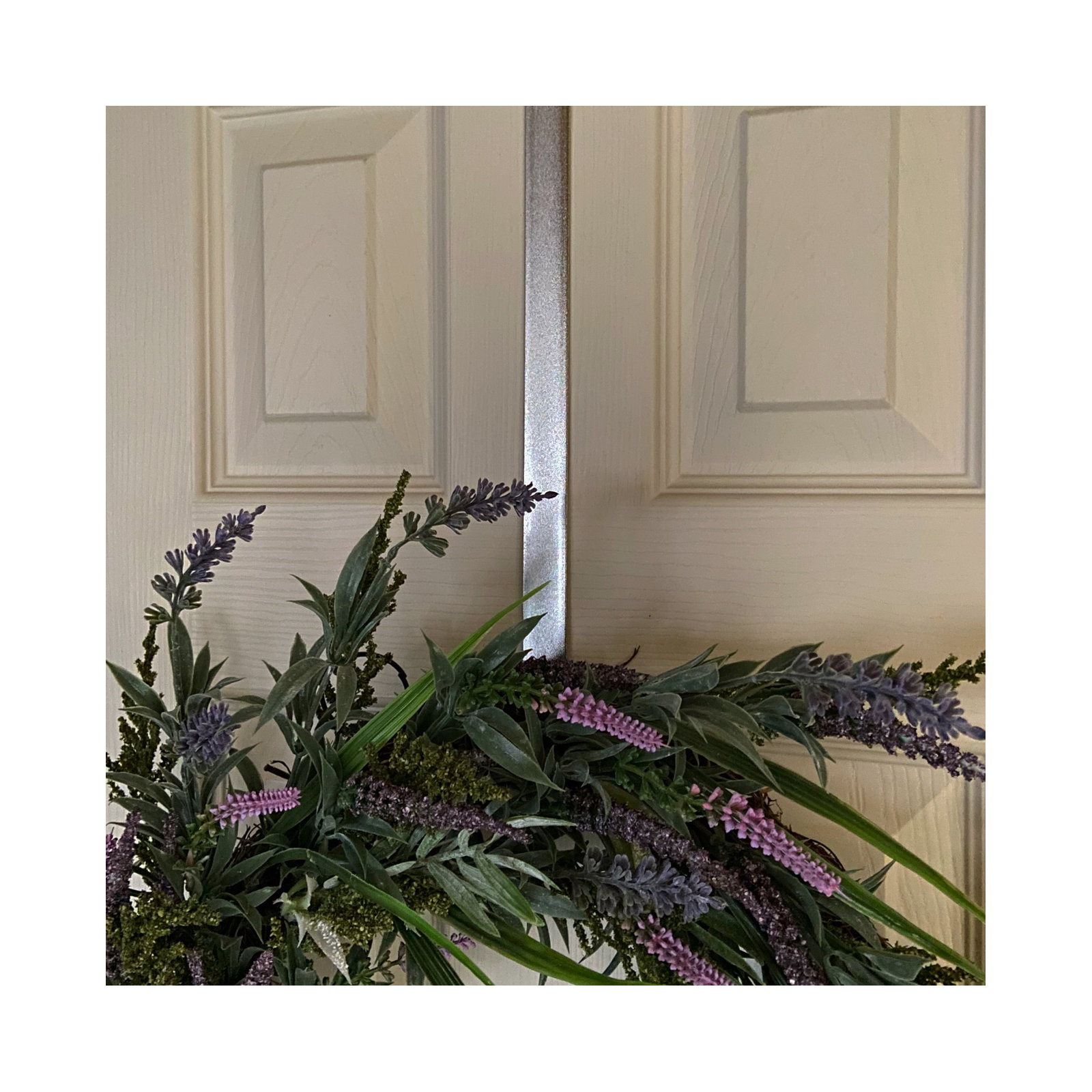 Dual-Sided Wreath Hanger, Silver