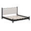 Wood Platform Bed With Upholstered Headboard-965774981-965774987