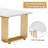 Legun Rectangular with Iron Base Dining Table-2040381230-2032798039