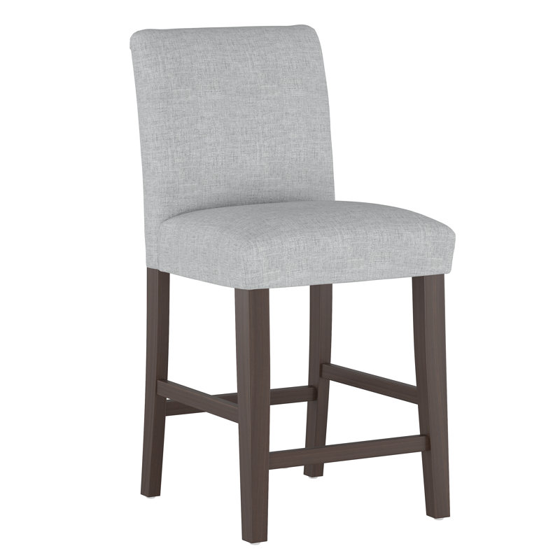Tabouret de bar et de comptoir Hadrien, Lin texturé pierre ponce Zuma, Tabouret de comptoir (siège d'une hauteur de 26 p