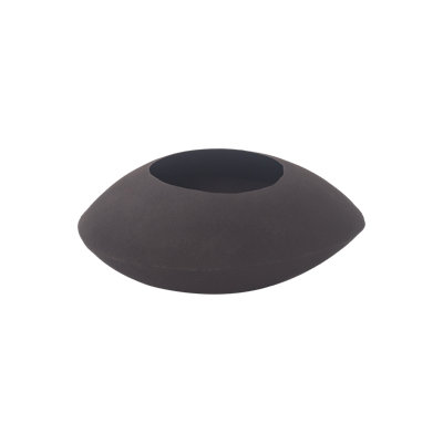  Bacs à fleurs en métal gris anthracite moka avec trous de drainage Cairn