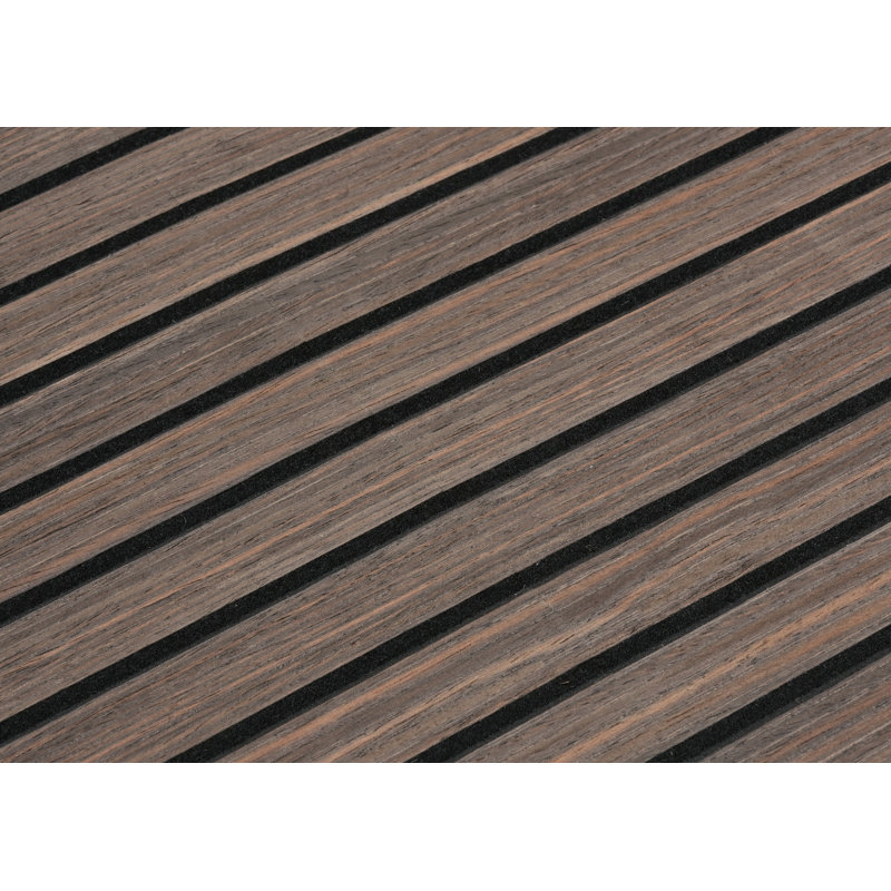 Panneaux muraux décoratifs 3D 94,5 po x 12 po, Chêne fumé, 4