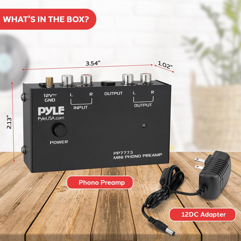 Préamplificateur de tourne-disque Pyle Phono