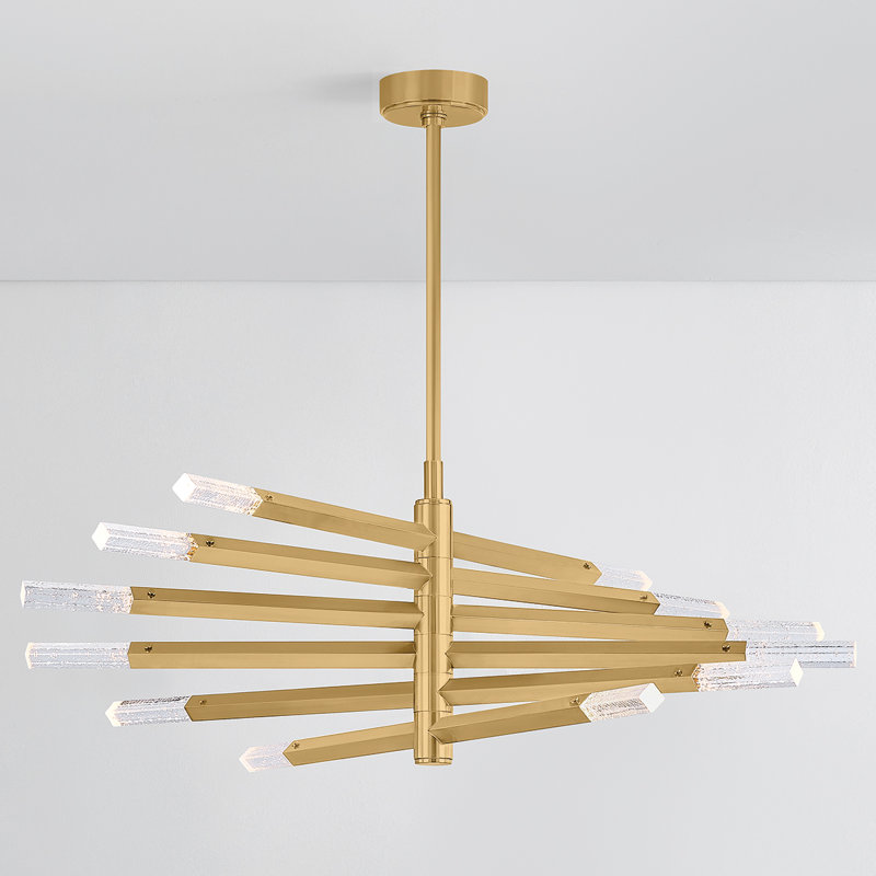 Strasbourg Chandelier in Vintage Brass