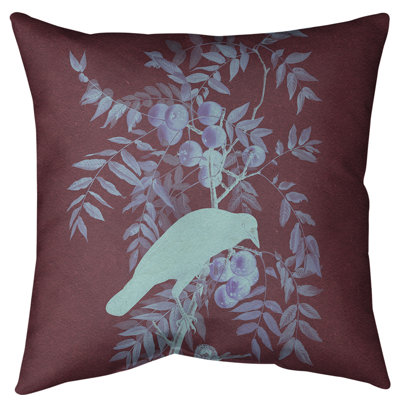 Coussin décoratif d’intérieur en polyester/mélange de polyester american crow