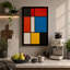Structured Colour Geometric - Wrapped Canvas-174684891-174684892