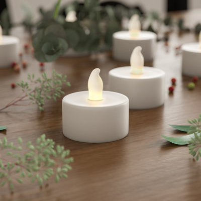 Unscented Flameless Tealight Candle with Plastic Holder