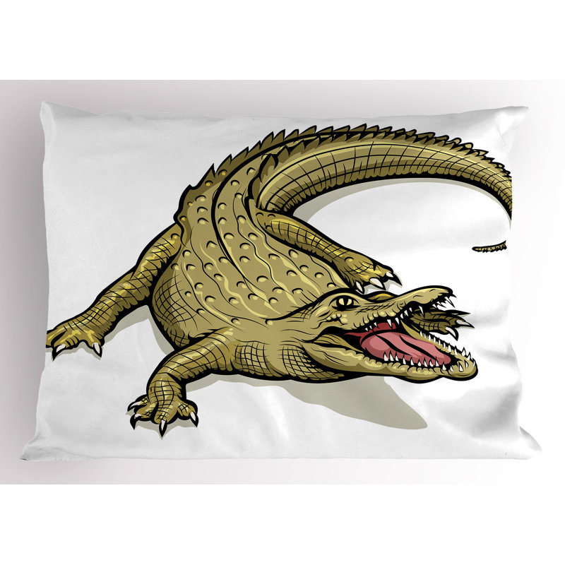 Ensemble de 2 taies décoratives Ambesonne Reptile Exotic Wild 13396, H 20 po x l 26 po