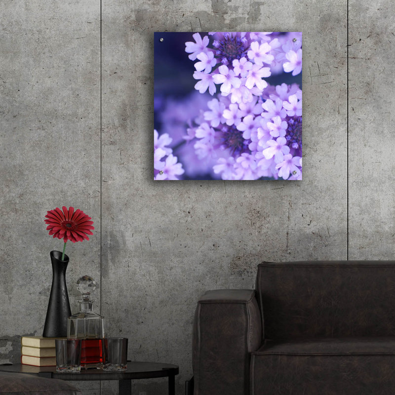 «Fleurs mauves 2» par PhotoINC Studio, H 12 po x l 12 po x P 0,13 po