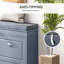 Bancs à chaussures | Banc de rangement moderne à panneau de particules rembourré, 2 tiroirs, tablette réglable, peut contenir 8 paires | gris ardoise | entrée